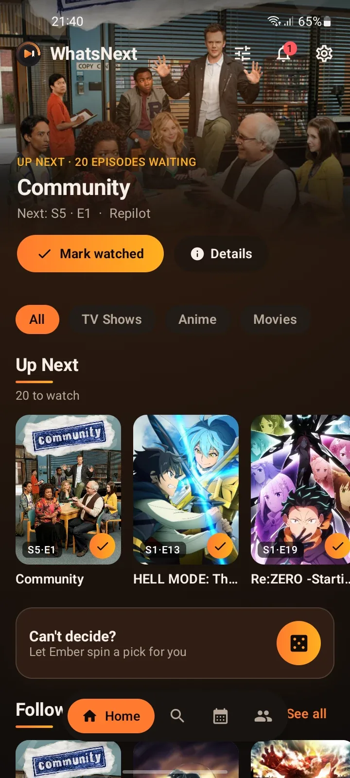 WhatsNext screenshot 2